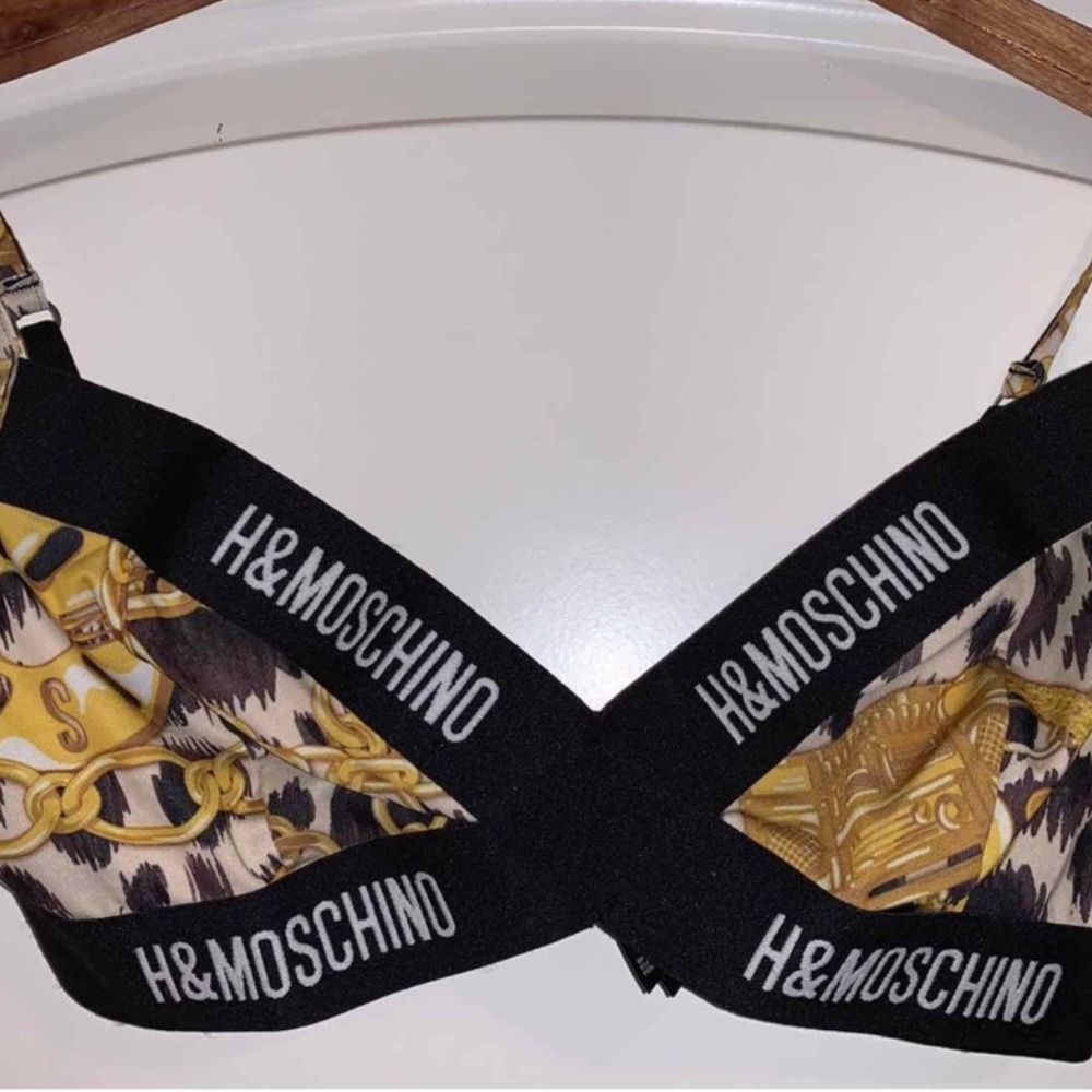 Gucci Black and Gold Bra